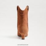 נשים הַנעָלָה Sam Edelman מגפון קרסול של טארין גבול חום 4XL22X810 - Image 5