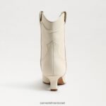 נשים הַנעָלָה Sam Edelman מגפון קרסול של טארין שנהב מודרני 4XL22X809 - Image 5