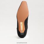 נשים הַנעָלָה Sam Edelman מגפון קרסול של טארין זמש שחור 4XL22X811 - Image 6