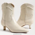 נשים הַנעָלָה Sam Edelman מגפון קרסול של טארין שנהב מודרני 4XL22X809 - Image 7