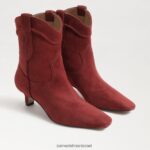 נשים הַנעָלָה Sam Edelman מגפון קרסול של טארין לְבֵנָה 4XL22X812