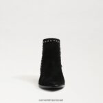 נשים הַנעָלָה Sam Edelman מגפון קרסול של פאולה זמש שחור 4XL22X792 - Image 3