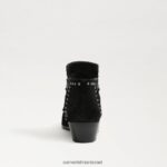 נשים הַנעָלָה Sam Edelman מגפון קרסול של פאולה זמש שחור 4XL22X792 - Image 5