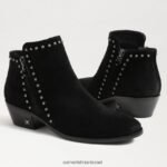 נשים הַנעָלָה Sam Edelman מגפון קרסול של פאולה זמש שחור 4XL22X792 - Image 7