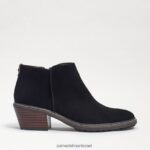 נשים הַנעָלָה Sam Edelman מגפוני קרסול זמש שחור 4XL22X376 - Image 2