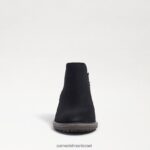 נשים הַנעָלָה Sam Edelman מגפוני קרסול זמש שחור 4XL22X376 - Image 3