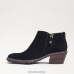 נשים הַנעָלָה Sam Edelman מגפוני קרסול זמש שחור 4XL22X376 - Image 4