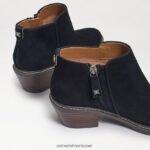 נשים הַנעָלָה Sam Edelman מגפוני קרסול זמש שחור 4XL22X376 - Image 7