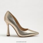 נשים הַנעָלָה Sam Edelman משאבת אנטוניה מחודדת עלה זהב 4XL22X836 - Image 2