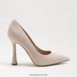 נשים הַנעָלָה Sam Edelman משאבת אנטוניה מחודדת קפוצ'ינו זמש 4XL22X957 - Image 2