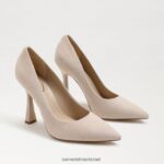 נשים הַנעָלָה Sam Edelman משאבת אנטוניה מחודדת קפוצ'ינו זמש 4XL22X957