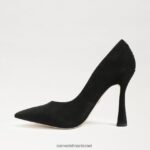 נשים הַנעָלָה Sam Edelman משאבת אנטוניה מחודדת זמש שחור 4XL22X841 - Image 4