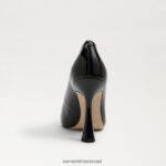 נשים הַנעָלָה Sam Edelman משאבת אנטוניה מחודדת פטנט שחור 4XL22X838 - Image 5