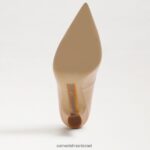 נשים הַנעָלָה Sam Edelman משאבת אנטוניה מחודדת פטנט סומק בז' 4XL22X839 - Image 6