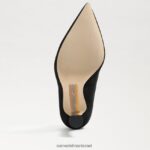נשים הַנעָלָה Sam Edelman משאבת אנטוניה מחודדת זמש שחור 4XL22X841 - Image 6