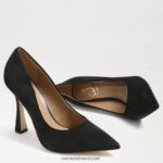 נשים הַנעָלָה Sam Edelman משאבת אנטוניה מחודדת זמש שחור 4XL22X841 - Image 7