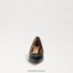 נשים הַנעָלָה Sam Edelman משאבת עקב דורי חתלתול פטנט שחור 4XL22X544 - Image 3