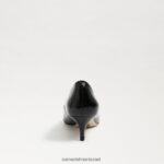 נשים הַנעָלָה Sam Edelman משאבת עקב דורי חתלתול פטנט שחור 4XL22X544 - Image 5