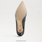 נשים הַנעָלָה Sam Edelman משאבת עקב דורי חתלתול פטנט שחור 4XL22X544 - Image 6