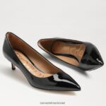 נשים הַנעָלָה Sam Edelman משאבת עקב דורי חתלתול פטנט שחור 4XL22X544 - Image 7