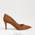 נשים הַנעָלָה Sam Edelman משאבת עקב חתלתול וינה זמש חום גבול 4XL22X210 - Image 2