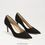 נשים הַנעָלָה Sam Edelman משאבת עקב חתלתול וינה זמש שחור 4XL22X206