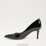נשים הַנעָלָה Sam Edelman משאבת עקב חתלתול וינה פטנט שחור 4XL22X213 - Image 4