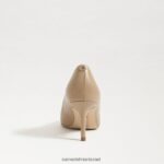 נשים הַנעָלָה Sam Edelman משאבת עקב חתלתול וינה עור בז' רך 4XL22X208 - Image 5