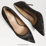 נשים הַנעָלָה Sam Edelman משאבת עקב חתלתול וינה עור מולטי חום 4XL22X207 - Image 7