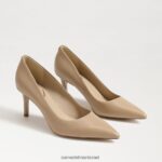 נשים הַנעָלָה Sam Edelman משאבת עקב חתלתול וינה עור בז' רך 4XL22X208