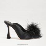 נשים הַנעָלָה Sam Edelman משאבת פרד נוצת אנתוני סאטן שחור 4XL22X725 - Image 2
