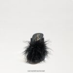 נשים הַנעָלָה Sam Edelman משאבת פרד נוצת אנתוני סאטן שחור 4XL22X725 - Image 3