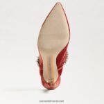 נשים הַנעָלָה Sam Edelman משאבת פרד hyland קטיפה כתומה קניון 4XL22X527 - Image 6