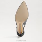 נשים הַנעָלָה Sam Edelman משאבת slingback לוז עור שחור 4XL22X662 - Image 6
