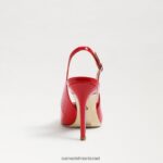 נשים הַנעָלָה Sam Edelman משאבת slingback לוז פטנט אדום אודם 4XL22X664 - Image 5