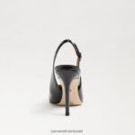 נשים הַנעָלָה Sam Edelman משאבת slingback לוז פטנט שחור 4XL22X663 - Image 5
