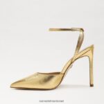 נשים הַנעָלָה Sam Edelman משאבת slingback של אבריל מכרה זהב 4XL22X733 - Image 4