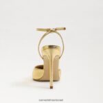 נשים הַנעָלָה Sam Edelman משאבת slingback של אבריל מכרה זהב 4XL22X733 - Image 5