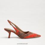 נשים הַנעָלָה Sam Edelman משאבת slingback של ביאנקה פרג כתום 4XL22X92 - Image 2