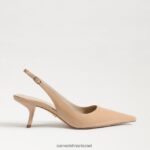 נשים הַנעָלָה Sam Edelman משאבת slingback של ביאנקה פטנט חול זהוב 4XL22X95 - Image 2