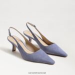 נשים הַנעָלָה Sam Edelman משאבת slingback של ביאנקה זמש סגול מאובק 4XL22X96