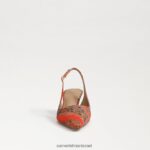 נשים הַנעָלָה Sam Edelman משאבת slingback של ביאנקה פרג כתום 4XL22X92 - Image 3