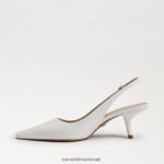 נשים הַנעָלָה Sam Edelman משאבת slingback של ביאנקה לבן בוהק 4XL22X90 - Image 4