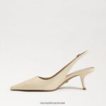 נשים הַנעָלָה Sam Edelman משאבת slingback של ביאנקה פטנט שנהב מודרני 4XL22X94 - Image 4