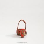נשים הַנעָלָה Sam Edelman משאבת slingback של ביאנקה פרג כתום 4XL22X92 - Image 5