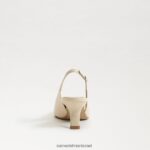 נשים הַנעָלָה Sam Edelman משאבת slingback של ביאנקה פטנט שנהב מודרני 4XL22X94 - Image 5