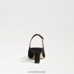 נשים הַנעָלָה Sam Edelman משאבת slingback של ביאנקה זמש שחור 4XL22X97 - Image 5
