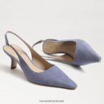 נשים הַנעָלָה Sam Edelman משאבת slingback של ביאנקה זמש סגול מאובק 4XL22X96 - Image 7