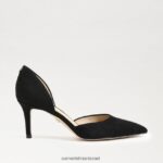 נשים הַנעָלָה Sam Edelman משאבת viv מחודדת זמש שחור 4XL22X367 - Image 2