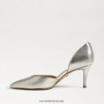 נשים הַנעָלָה Sam Edelman משאבת viv מחודדת פְּלָטִינָה 4XL22X368 - Image 4
